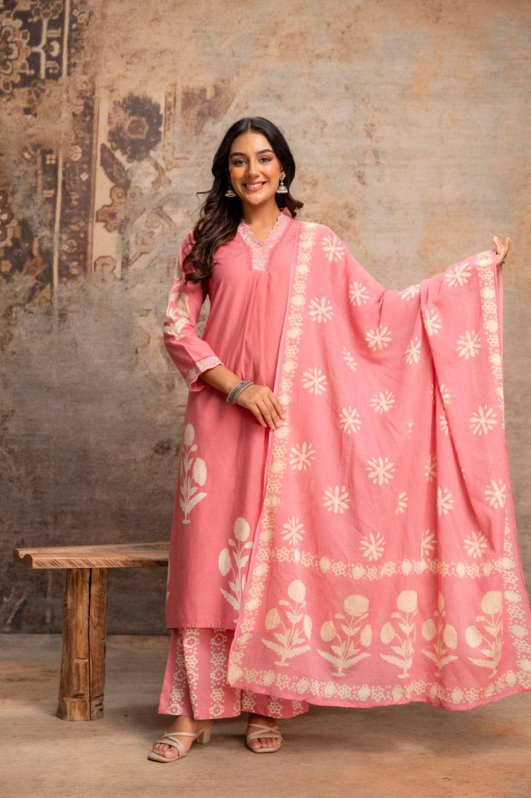 K 1040 PANEL PRINTED COTTON ALINES SET SALWAR SUIT AT WHOLES...