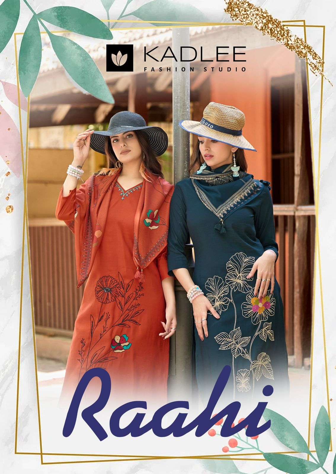 KADLEE RAAHI BRANDED READYMADE ROMAN SILK SALWAR SUIT COLLEC...