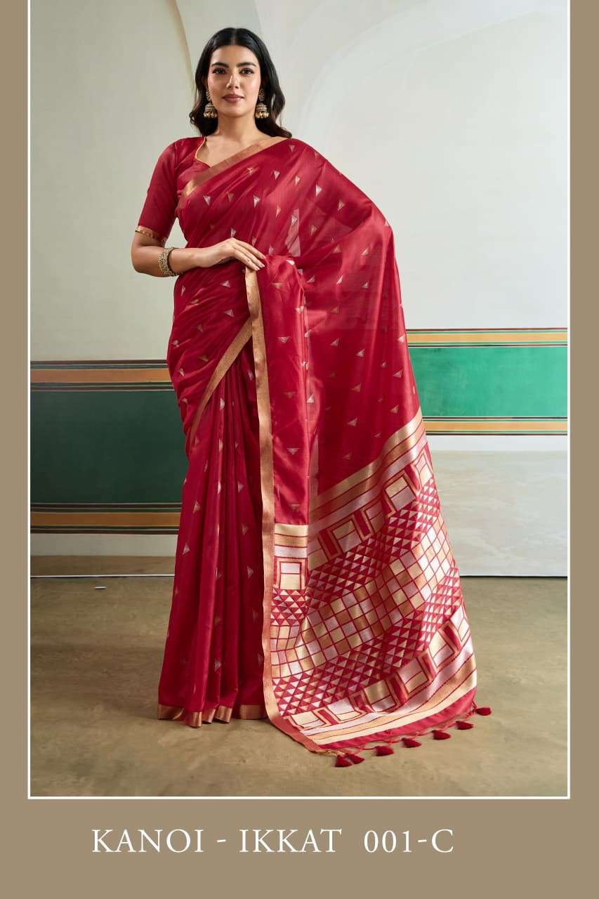   KANOI IKKAT SOFT AND FANTASTIC CLASSIC TUSSAR SILK FANCY F...