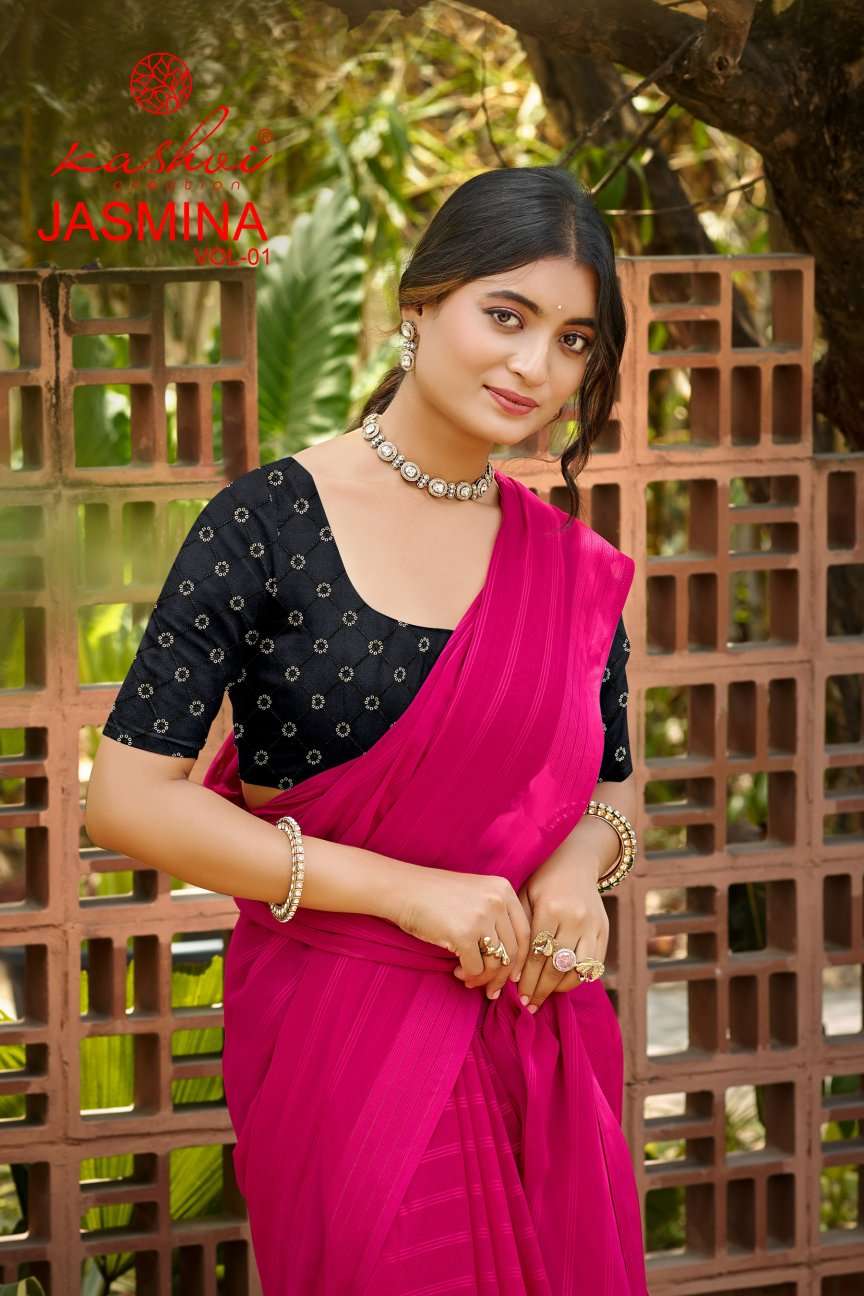 KASHVI CREATION JASMINE VOL 1 SOFT SPARKLE WITH FANCY BLOUSE...