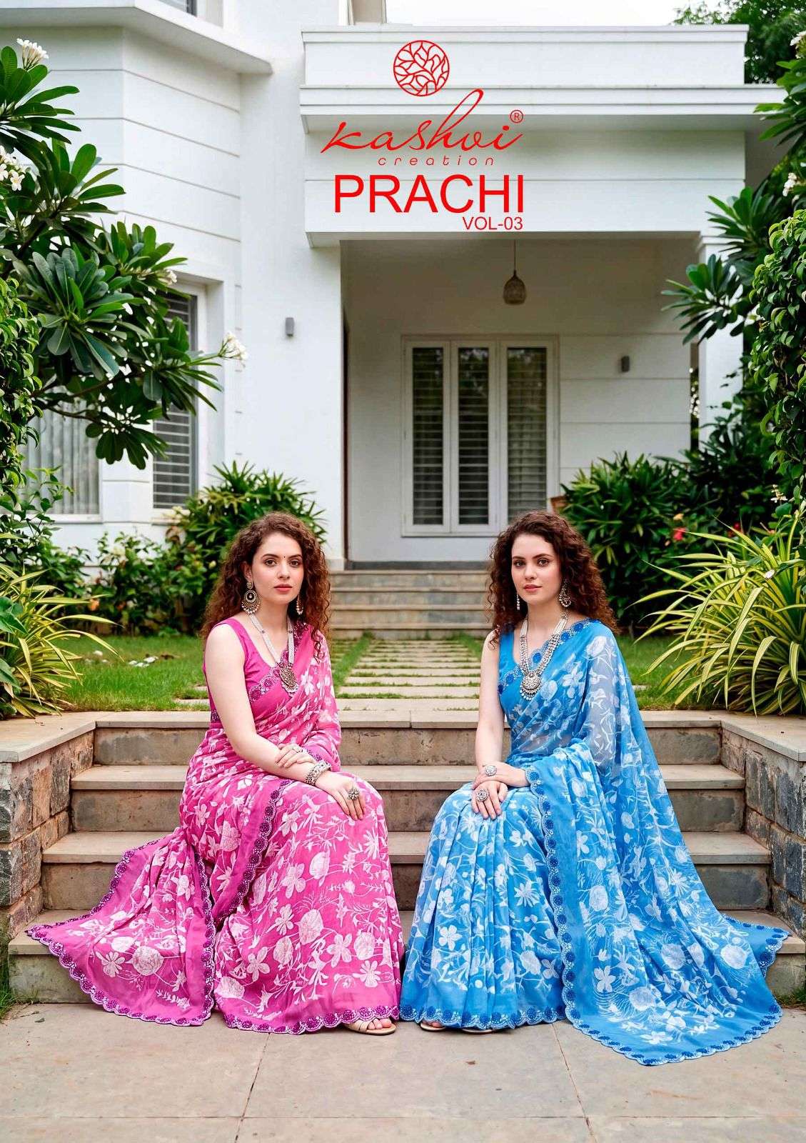 KASHVI CREATION PRACHI VOL VOL 3 BRAND PC RIMZIM WITH CUTWOR...