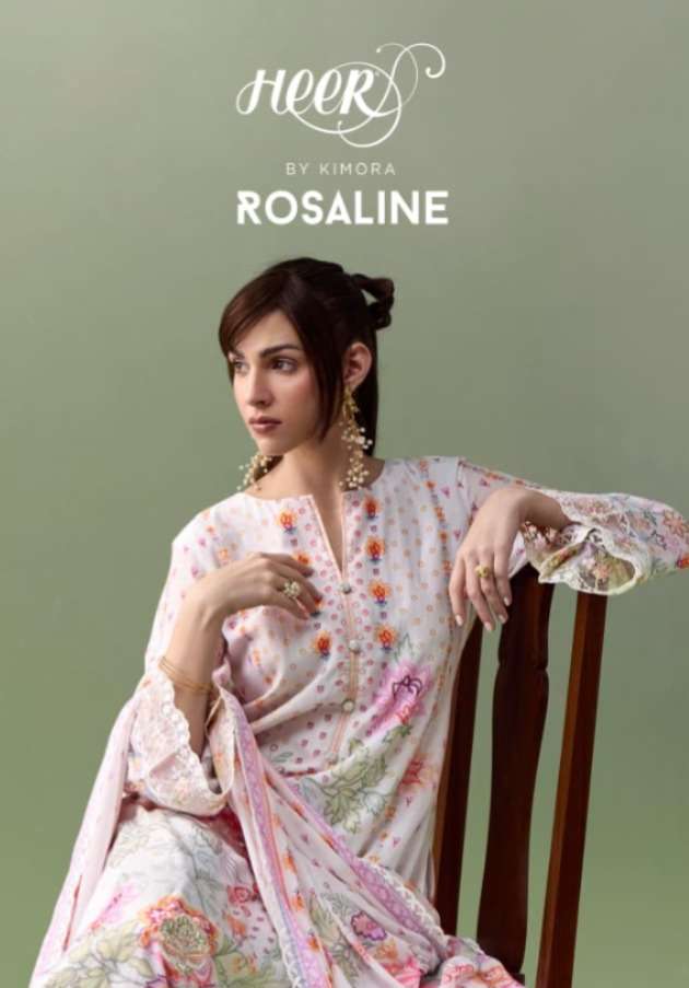 KIMORA SUIT ROSALINE 0111 TO 0116 LIGHT COLOR FLOWER PRINT S...
