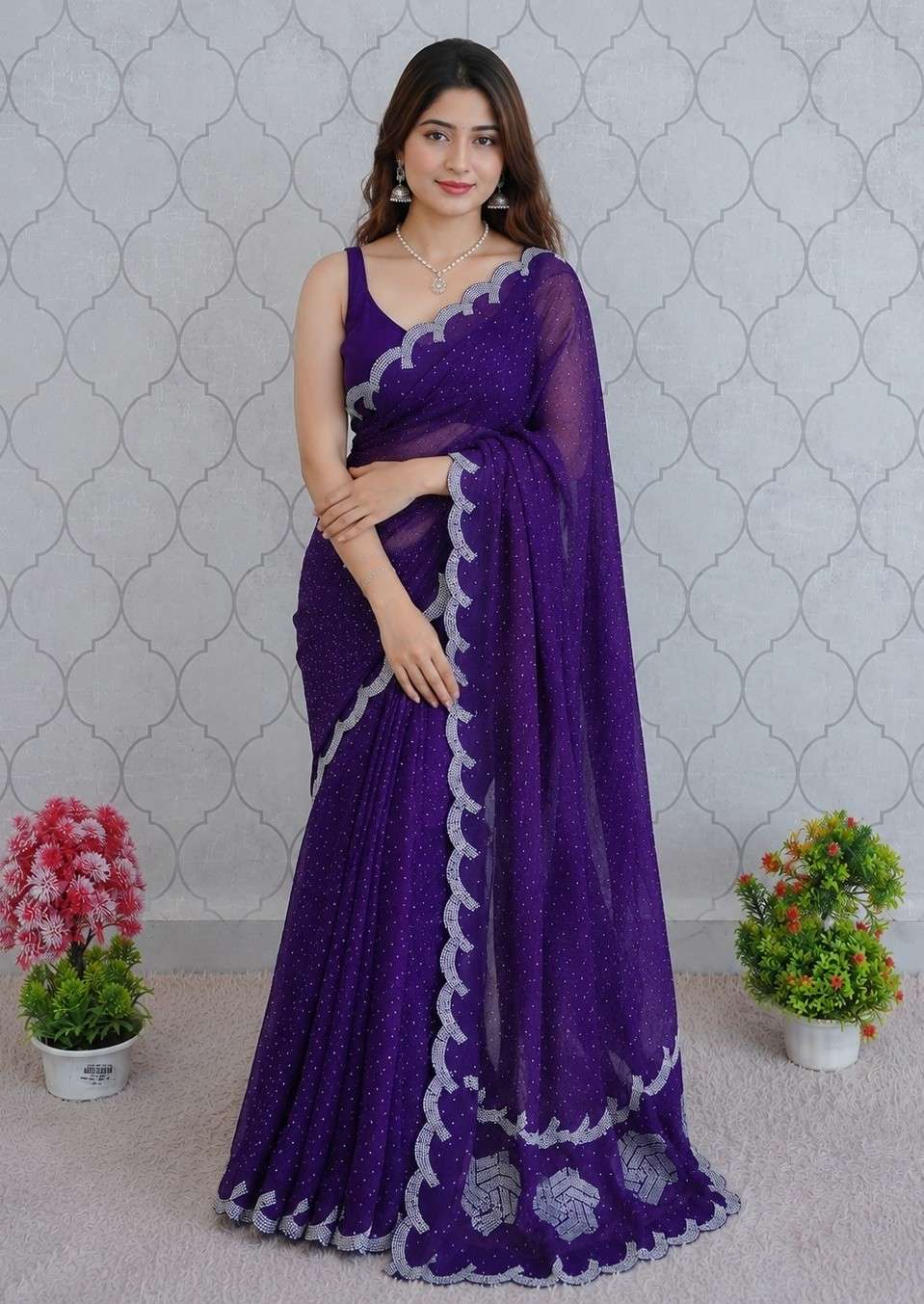 LH 19 fancy and regal chiffon and satin pure and soft fabri...
