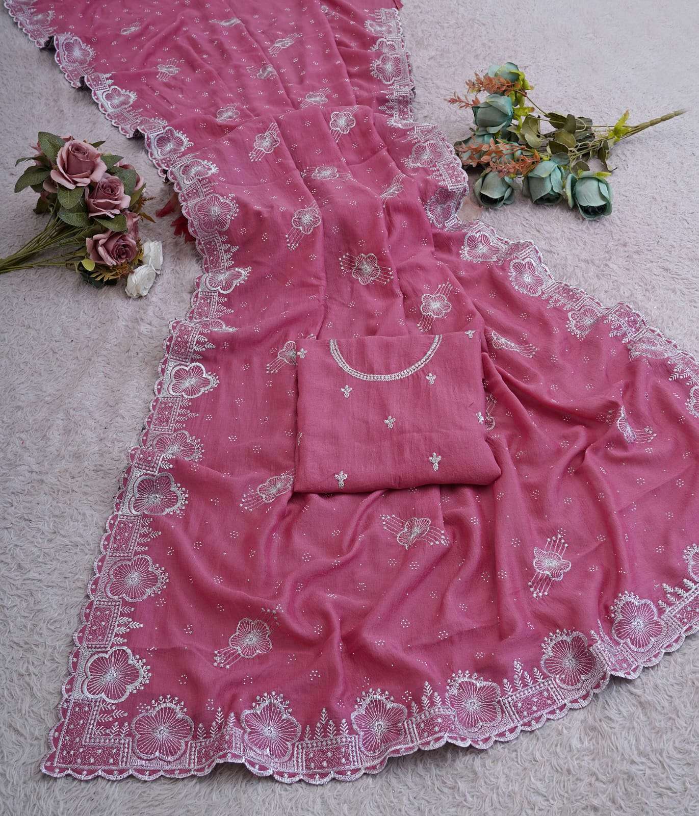 LH 22 soft vichitra fabric regular wear saree reseller in su...