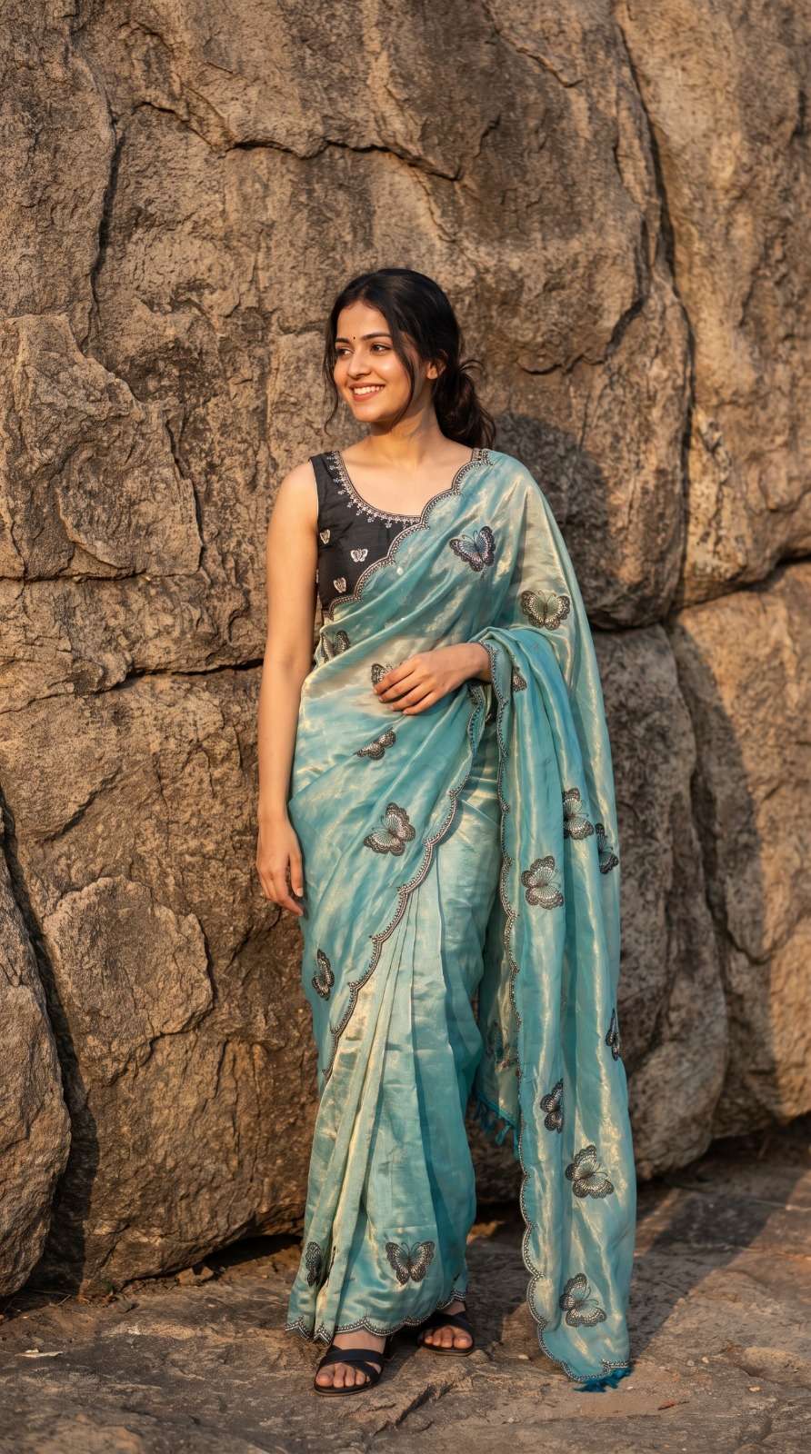  LH  40 PARTY WEAR FANCY AND SHINY SATIN FABRIC SAREE SUPPLI...
