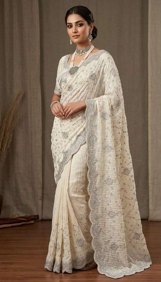 LH  7 soft and beautiful georgette fancy fabric party wear c...