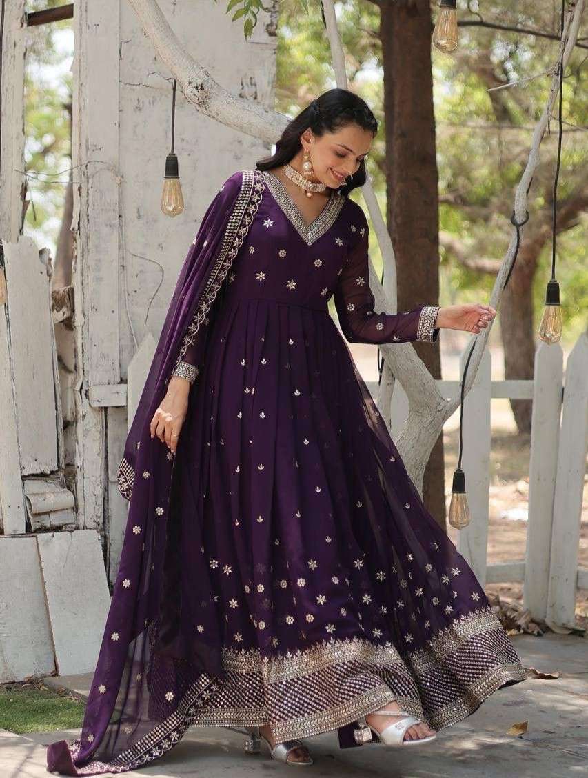 LW 9186 BLOOMING GOWN RICH SEQUENCE GOWN WITH DUPATTA COLLEC...