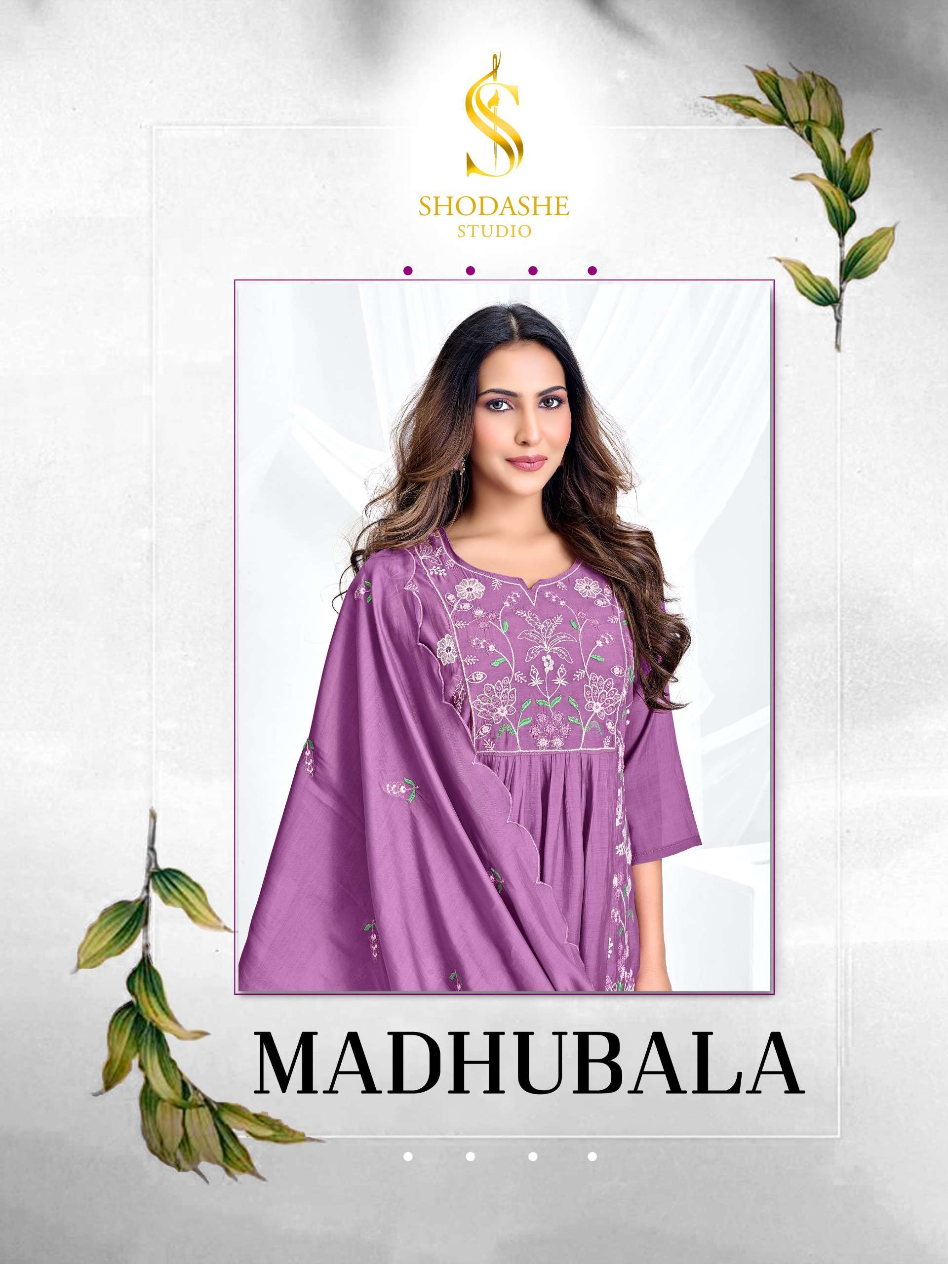MADHUBALA SOFT MULMUL ANARKALI KURTI SUIT FESTIVAL WEAR SUPP...