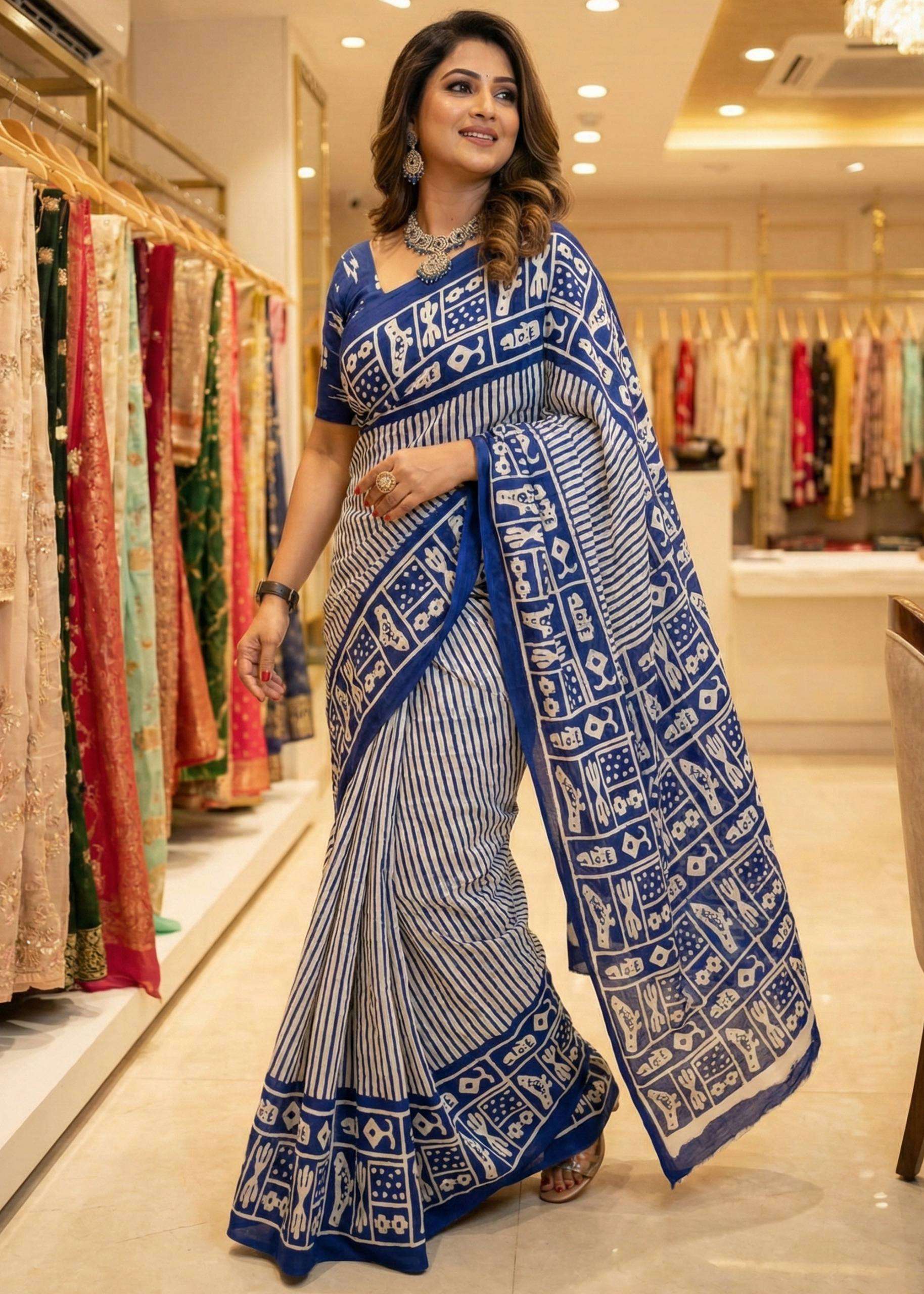 MAJESTIC AND FANCY COTTON SOFT AND PURE FABRIC SAREE RESELLE...