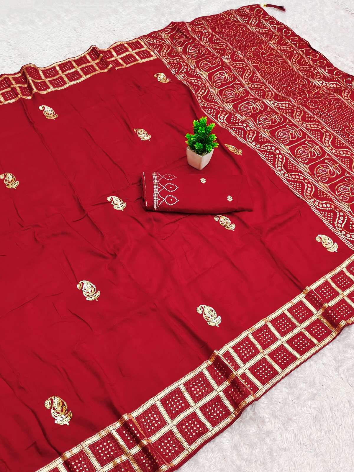   Mango pure satin fancy fabric Traditional and classic wear...