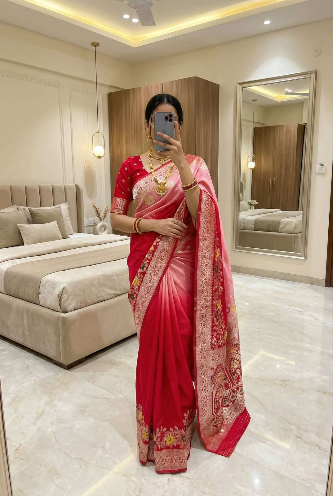  Manohari 2 Pure and soft viscose Dolla fancy Silk fabric sa...