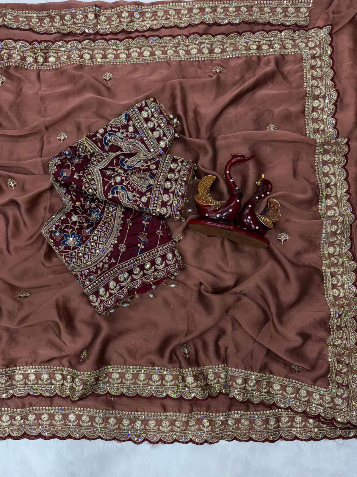 Mayuri Pure and Soft Rangoli Silk Fabric With Beautiful and ...