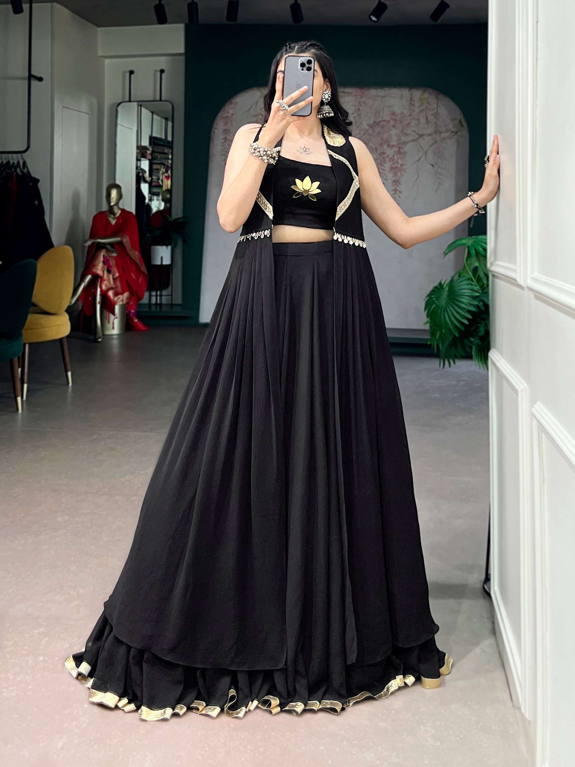 Navratri Collection Ready to Wear Elegance in a Feather Ligh...