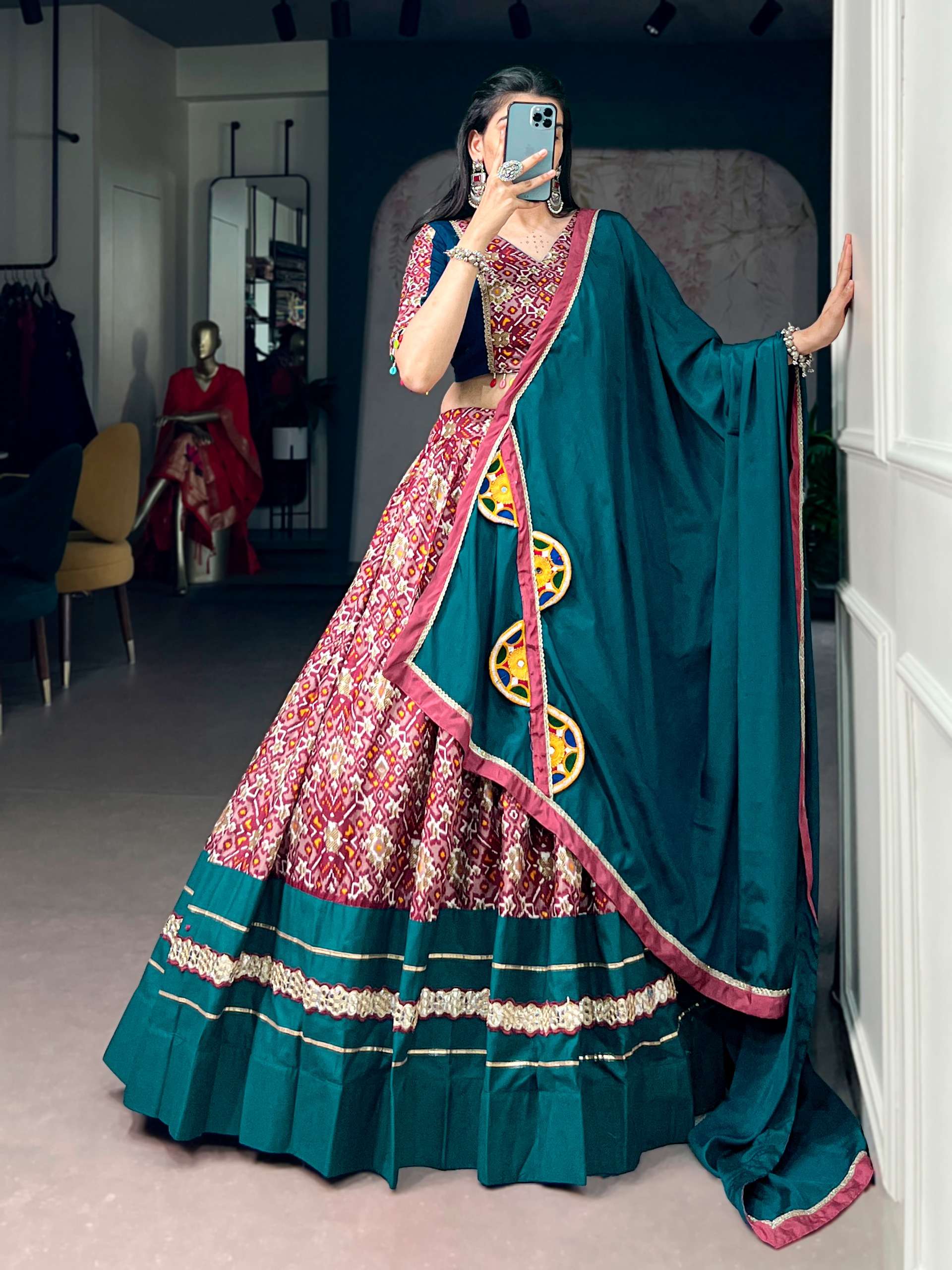 Navratri new and best Collection Tasar Silk fancy and beauti...