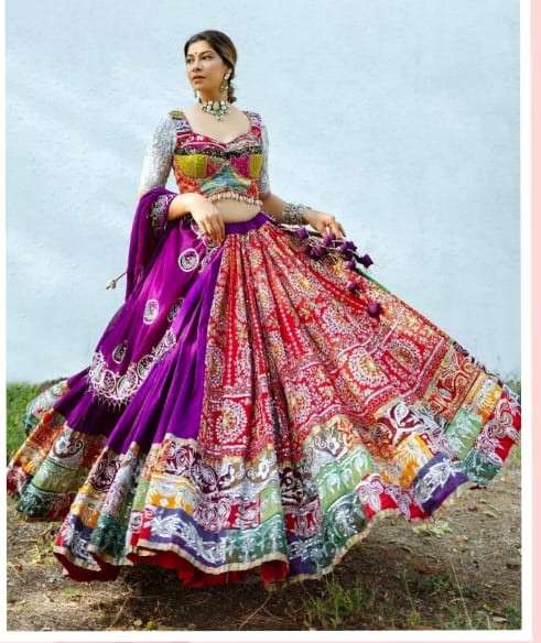 NAVRATRI SPECIAL AND NEW LAUNCH RAYON COTTON FABRIC LEHENGA ...