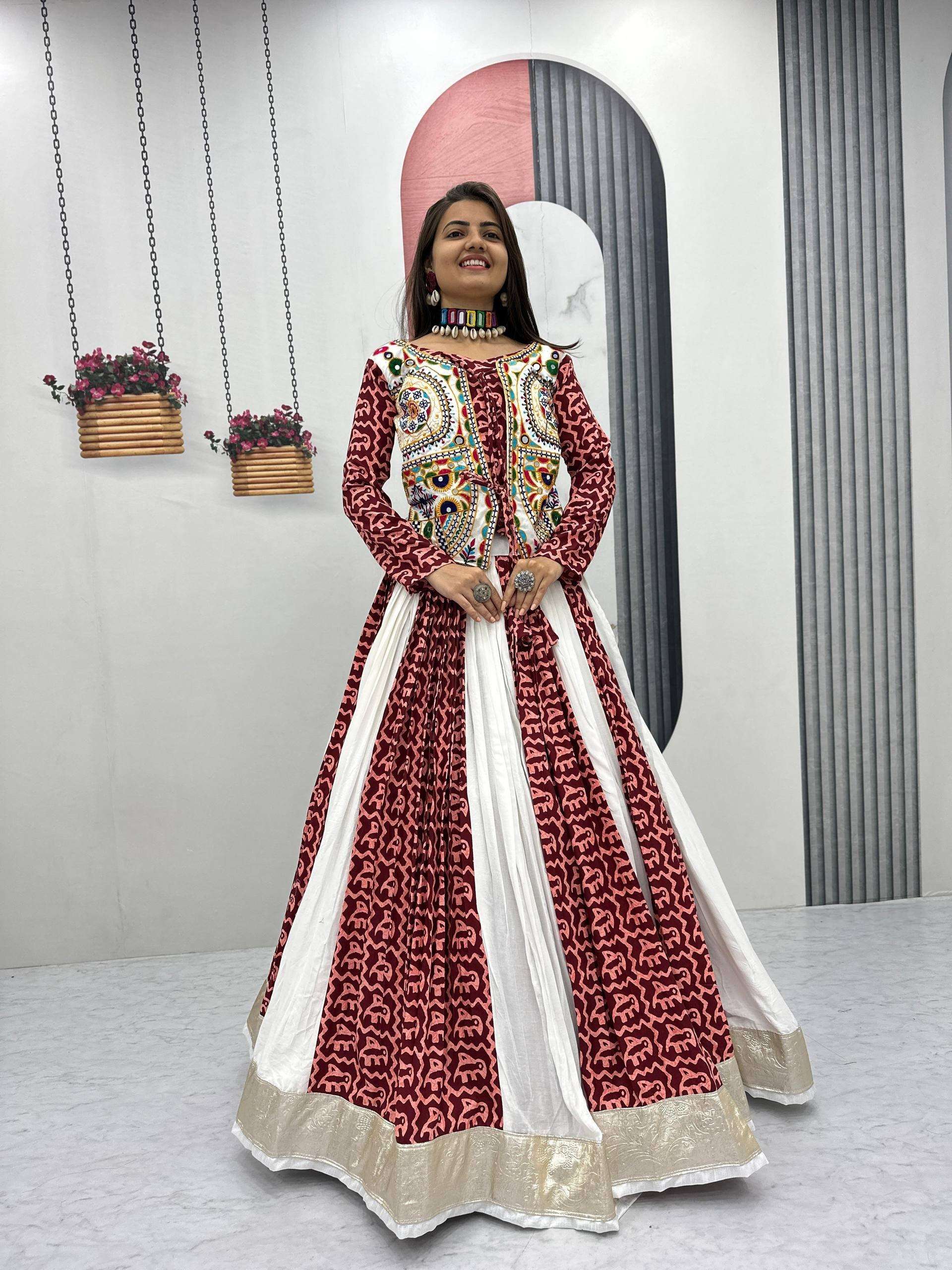 Designer chaniya choli Pure and soft comfortable Cotton fanc...