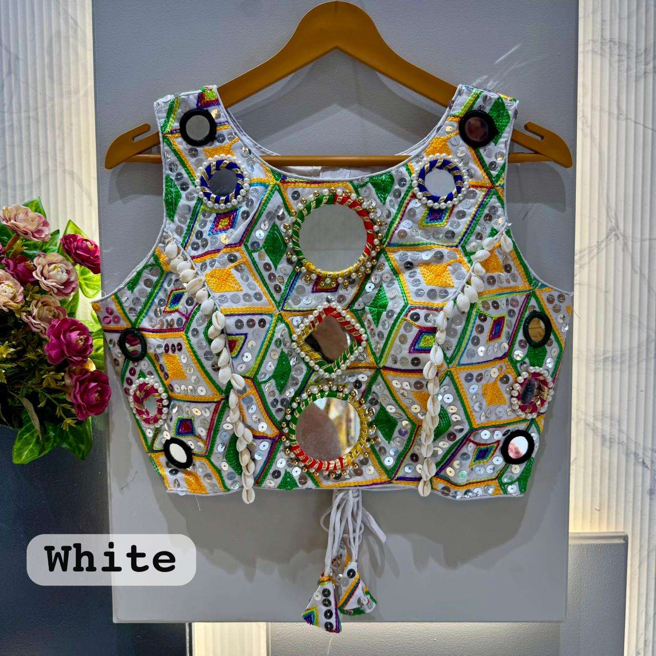 navratri special traditional kutchi work on style Heavy Silk...
