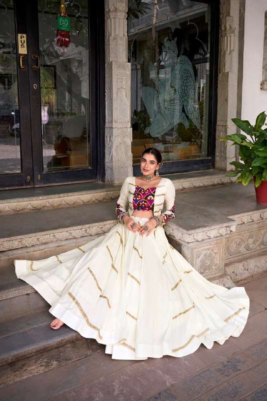 Garba outfit Collection Crafted for Garba Styled with Pure R...