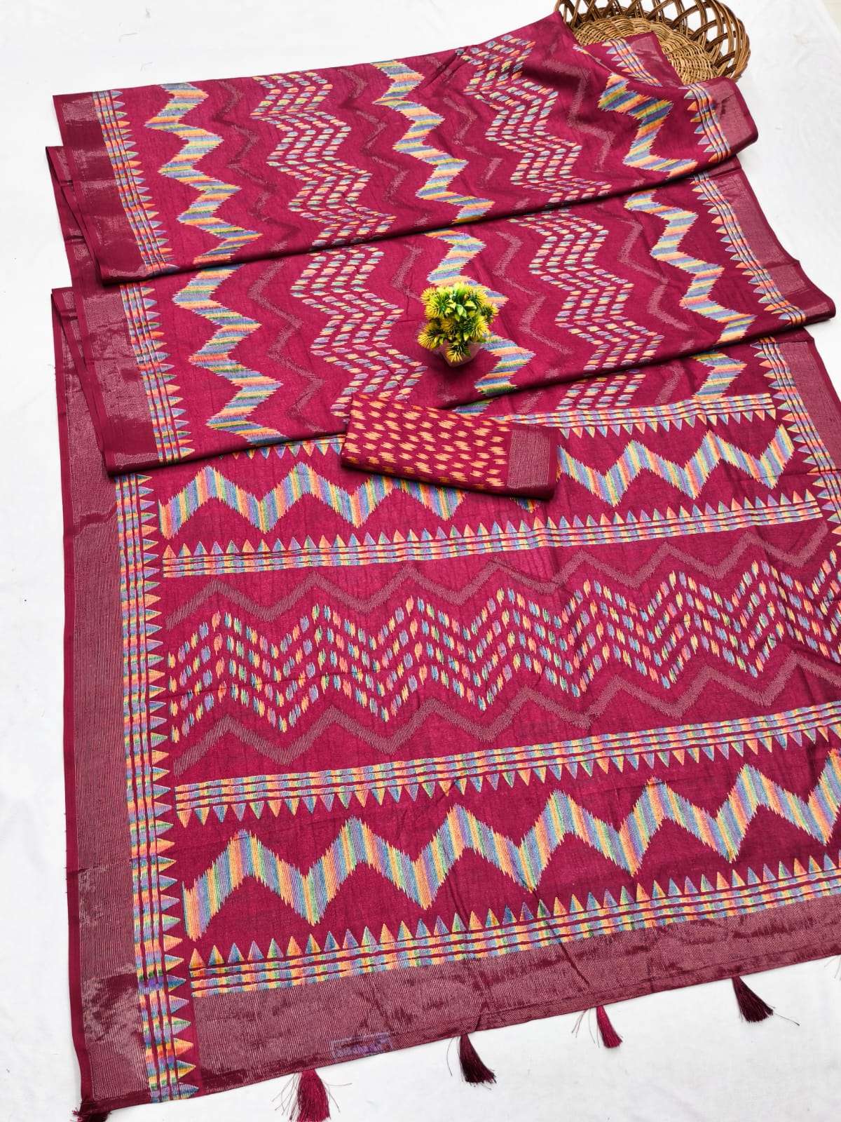 New collection Exclusive and Luxurious Linen Cotton Silk fan...