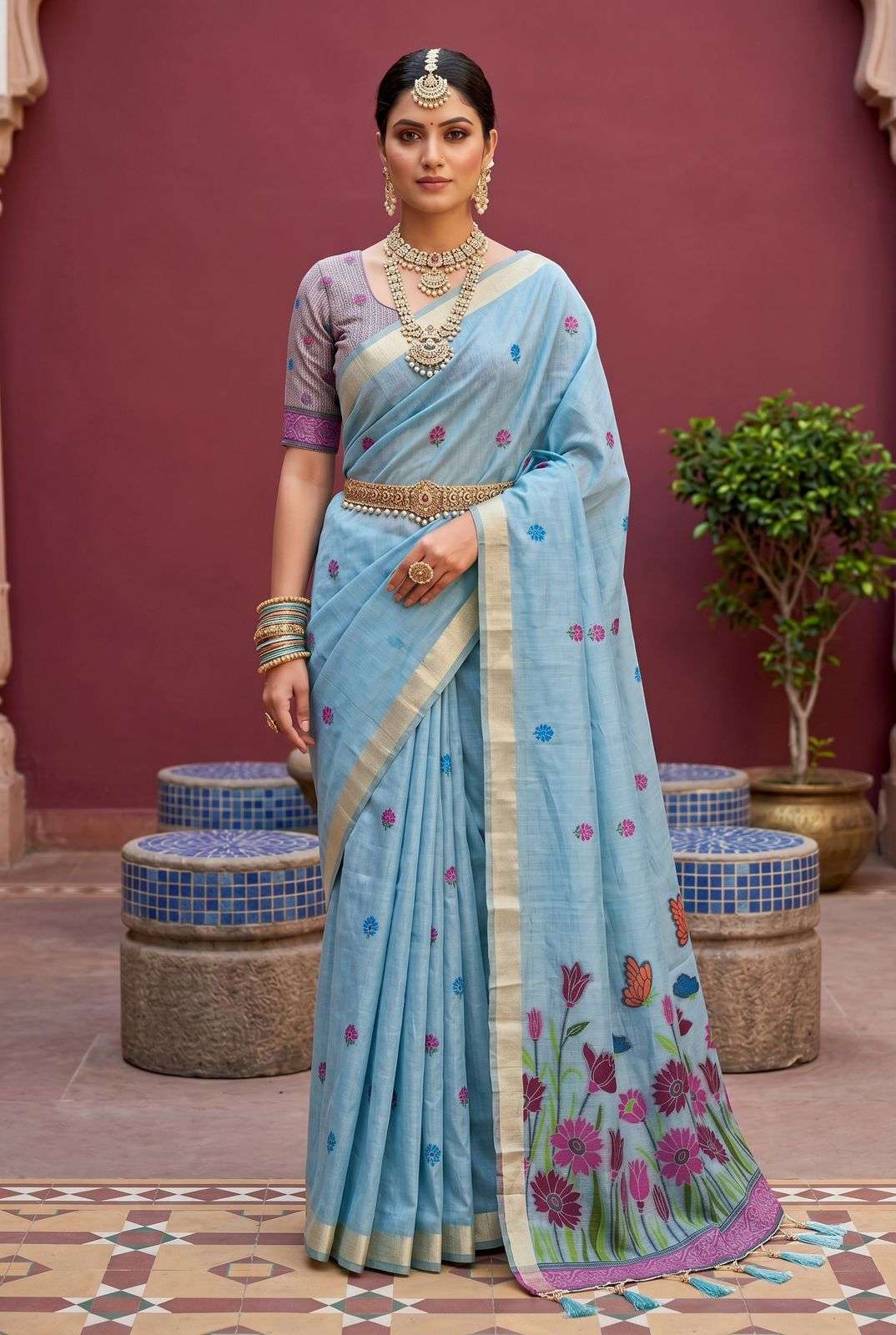 New Launch Divya Butterfly Soft and Pure Muga Cotton comfort...