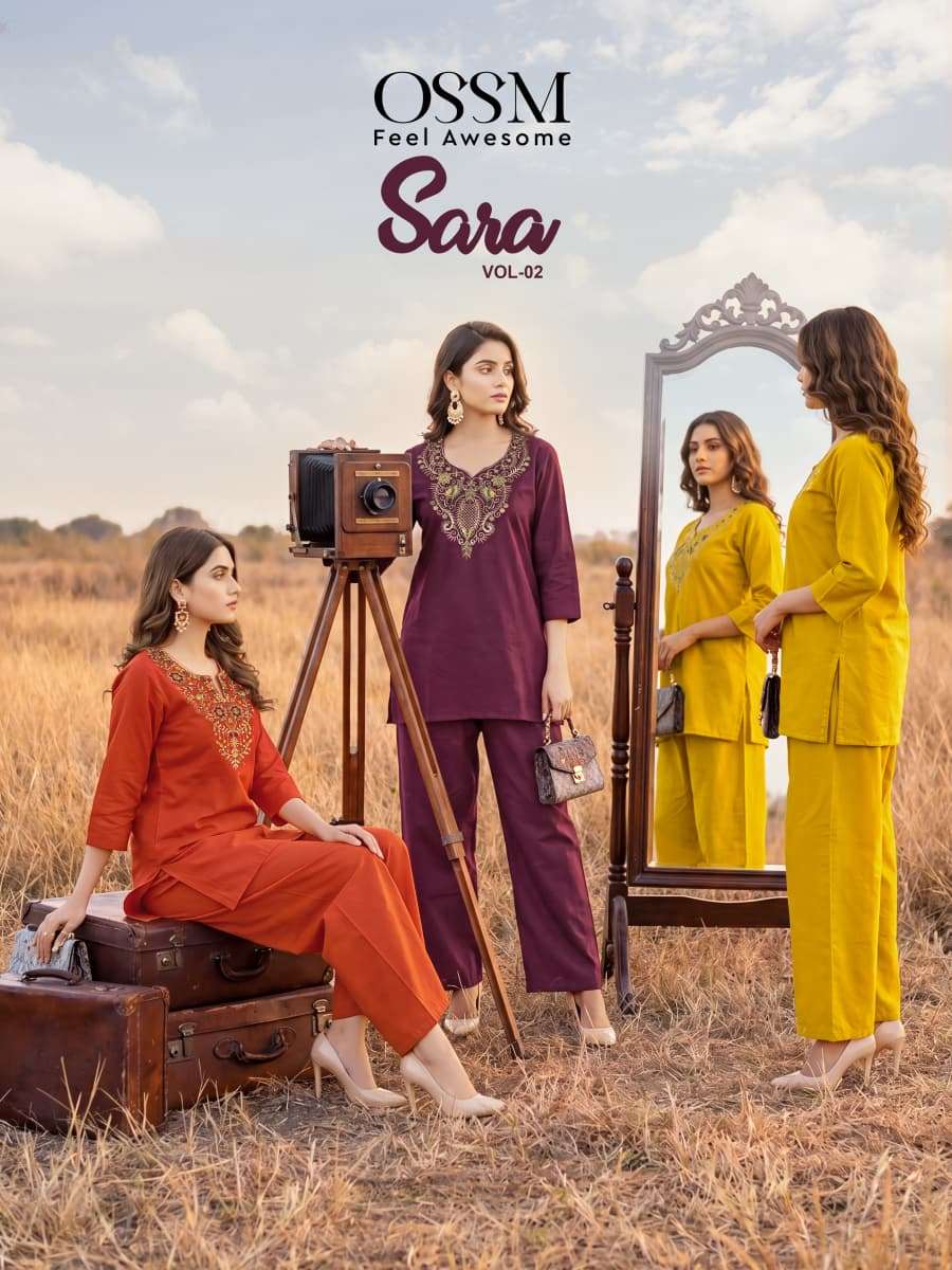 OSSM SARA PREMIUM COTTON HEAVY EMBROIDERY CORD SET TO FUNCTI...