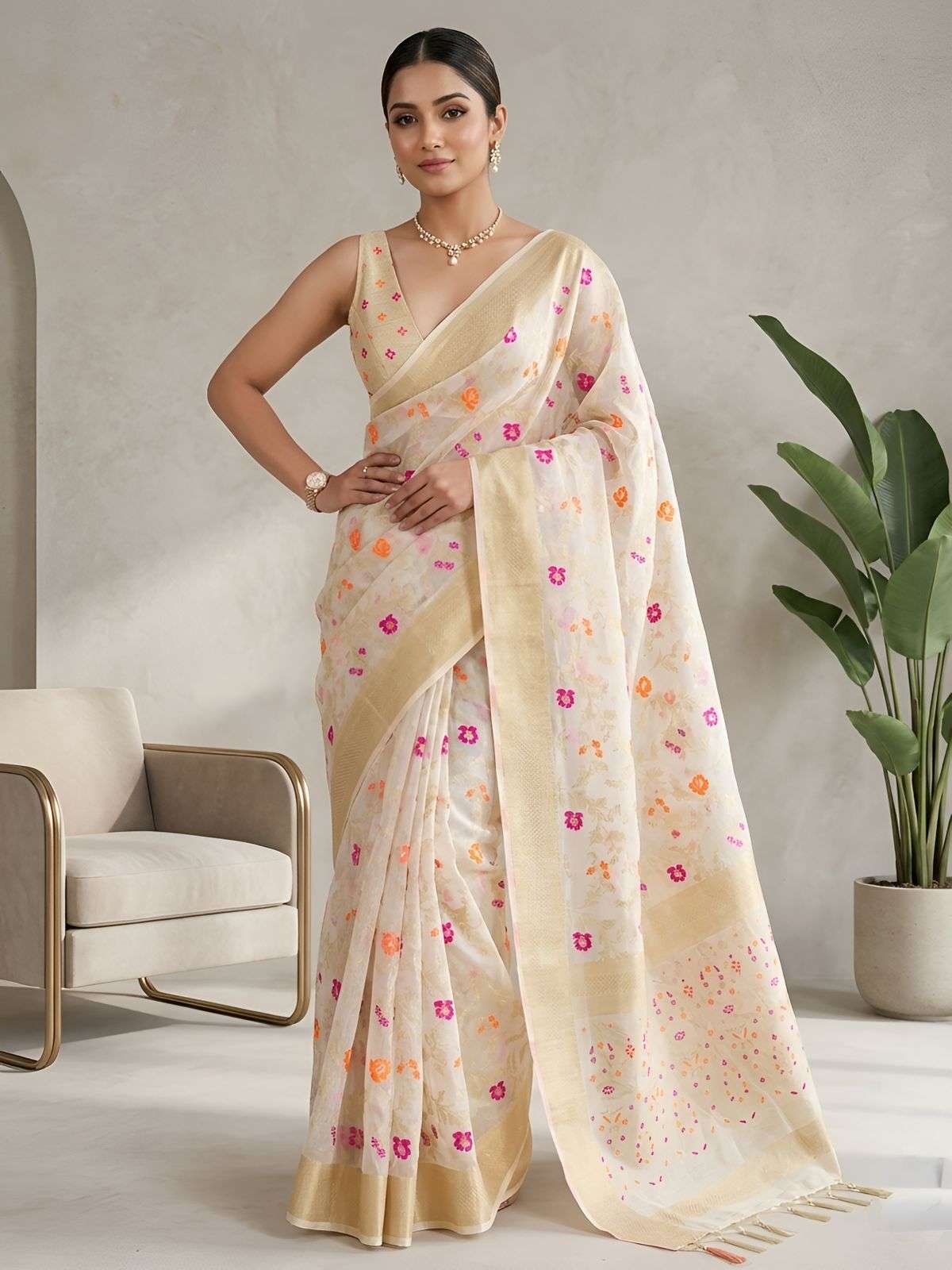 PC CLEO SOFT AND REGAL COTTON SILK FABRIC OCCASION SPECIAL S...