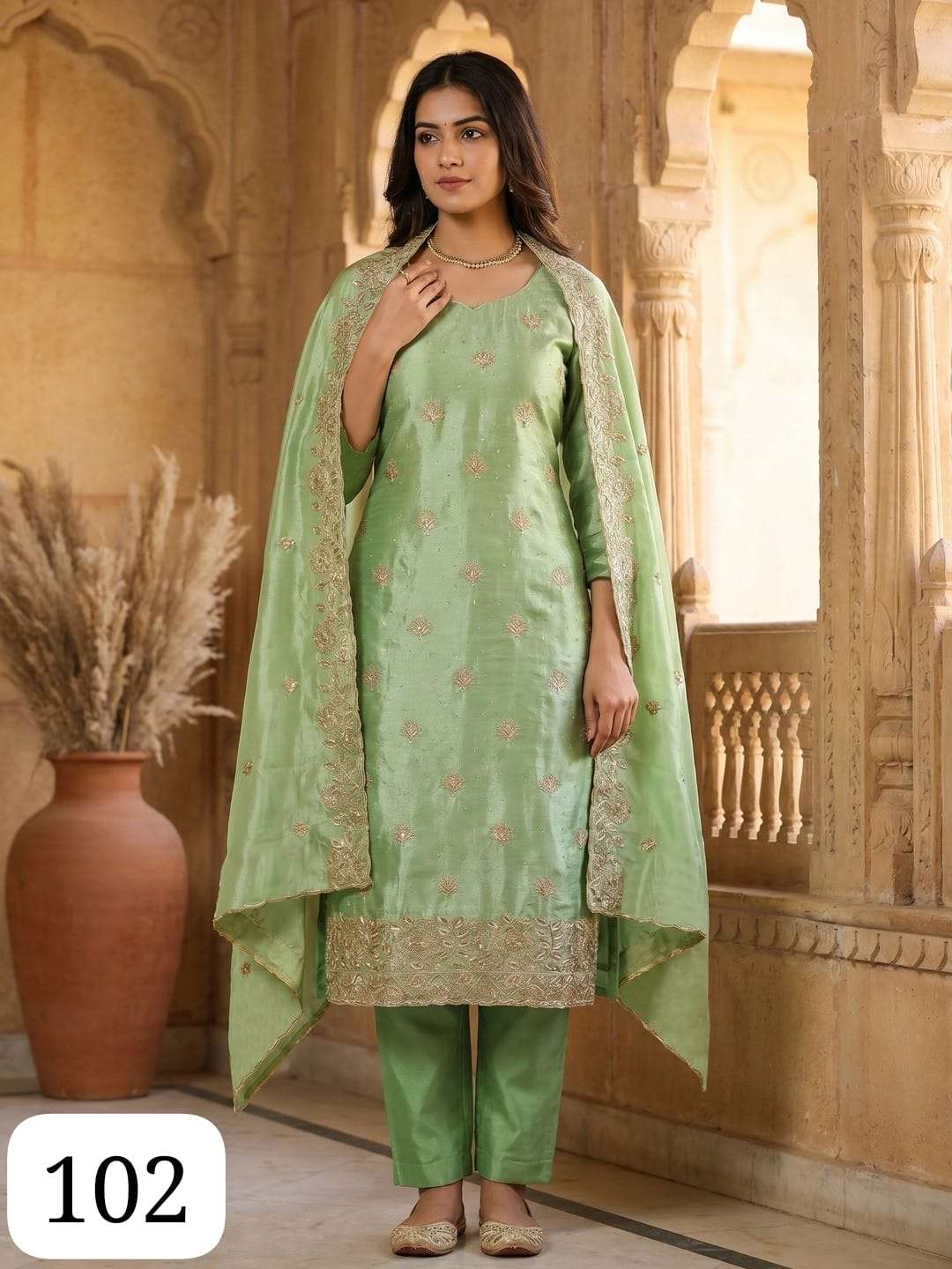PC NAINA EXCLUSIVE JIMMY CHU EMBROIDERY WORK SALWAR SUIT FOR...