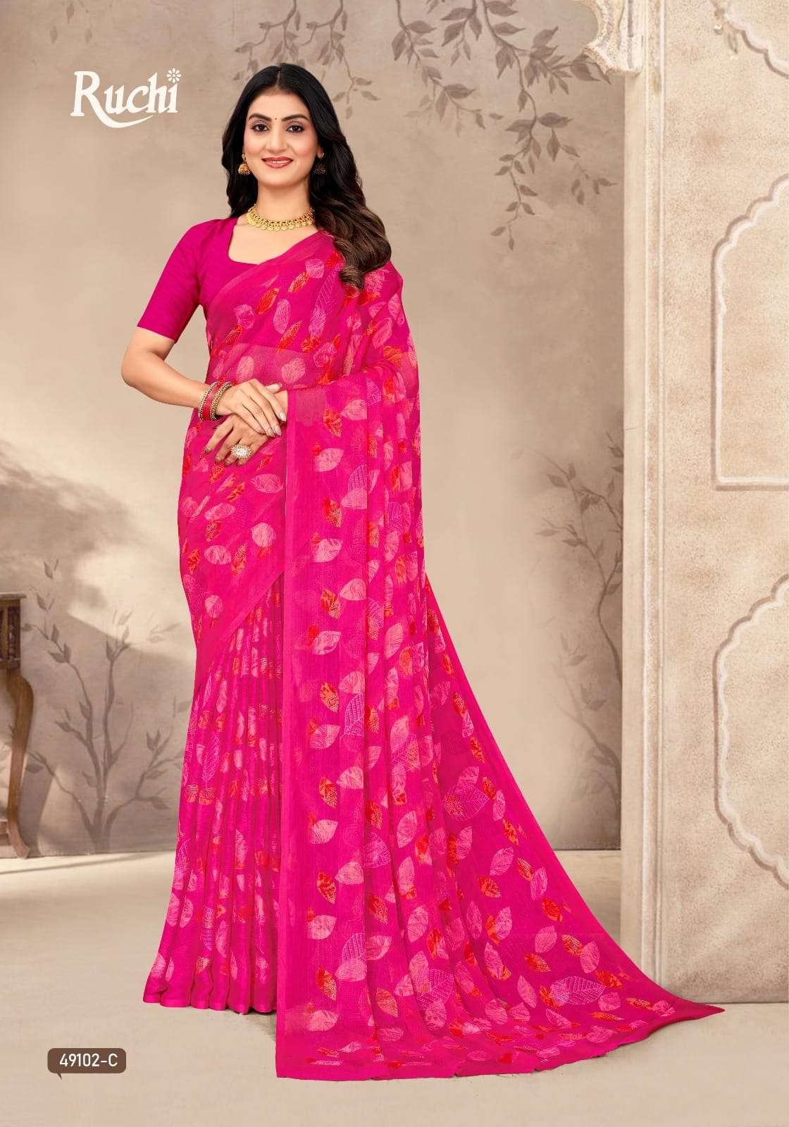 Presenting Ruchi Saree Super Star Chiffon Soft and pure Chi...
