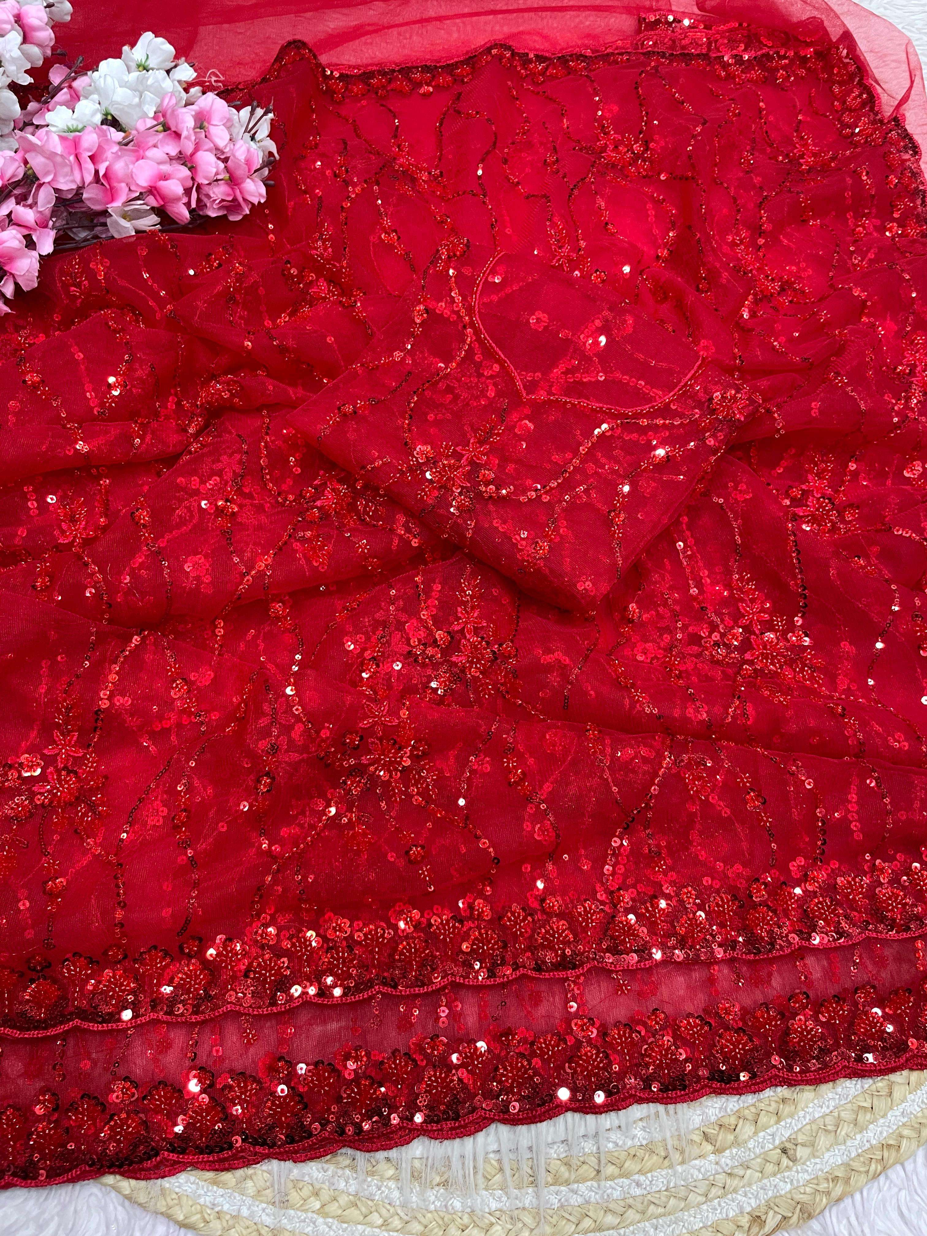   Presents Beautiful Better fly Net With Beeds Work On sare...