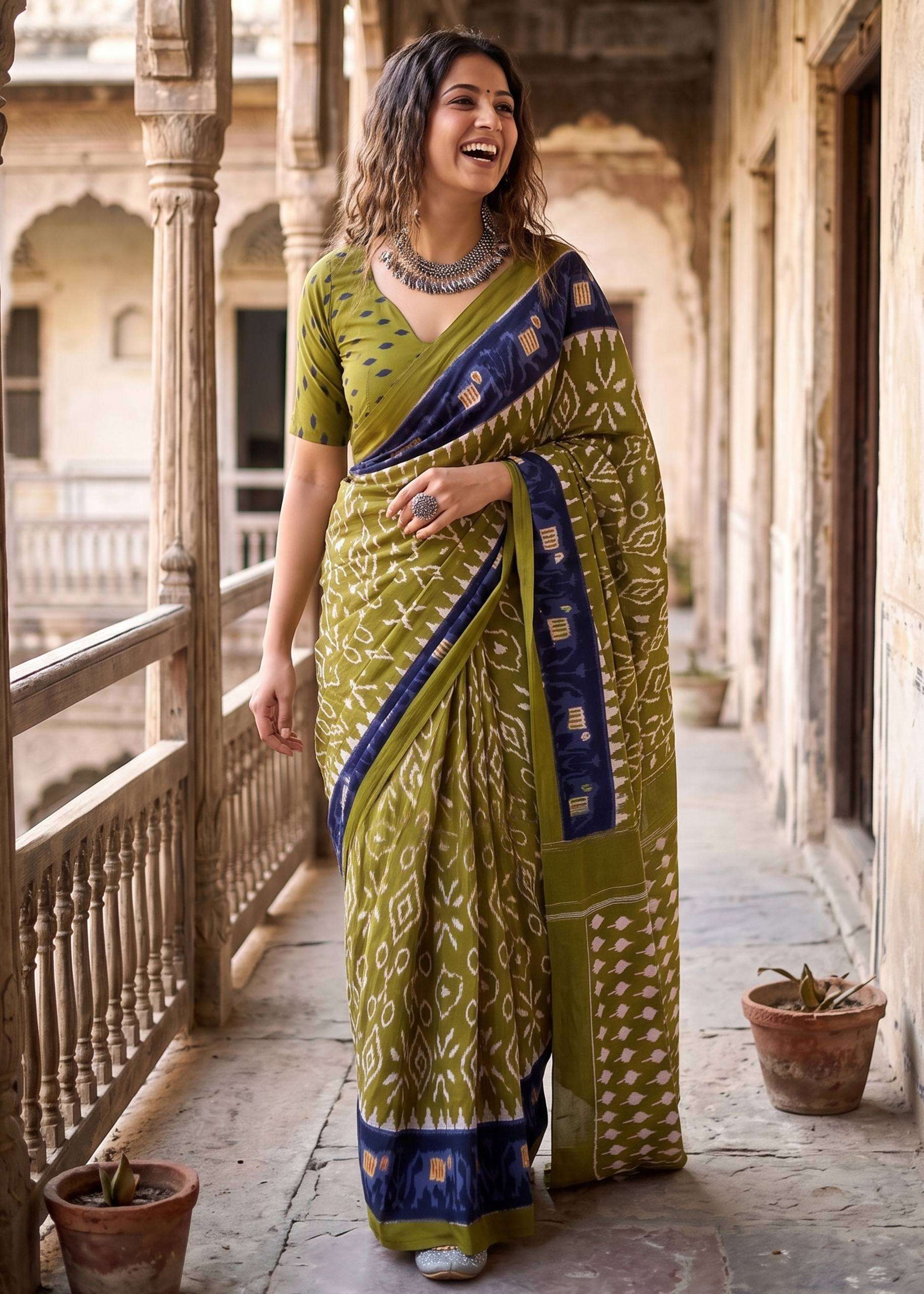 PURE AND COMFORTABLE MULMUL COTTON SOFT FANCY FABRIC SAREE W...