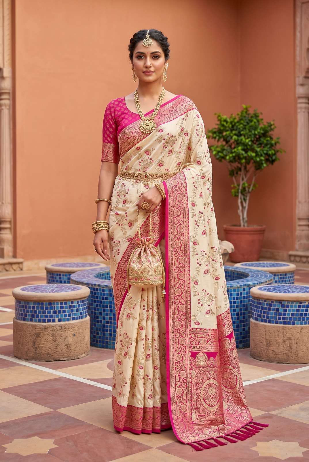  Radhika Soft pure and soft classic wedding wear Banarasi si...