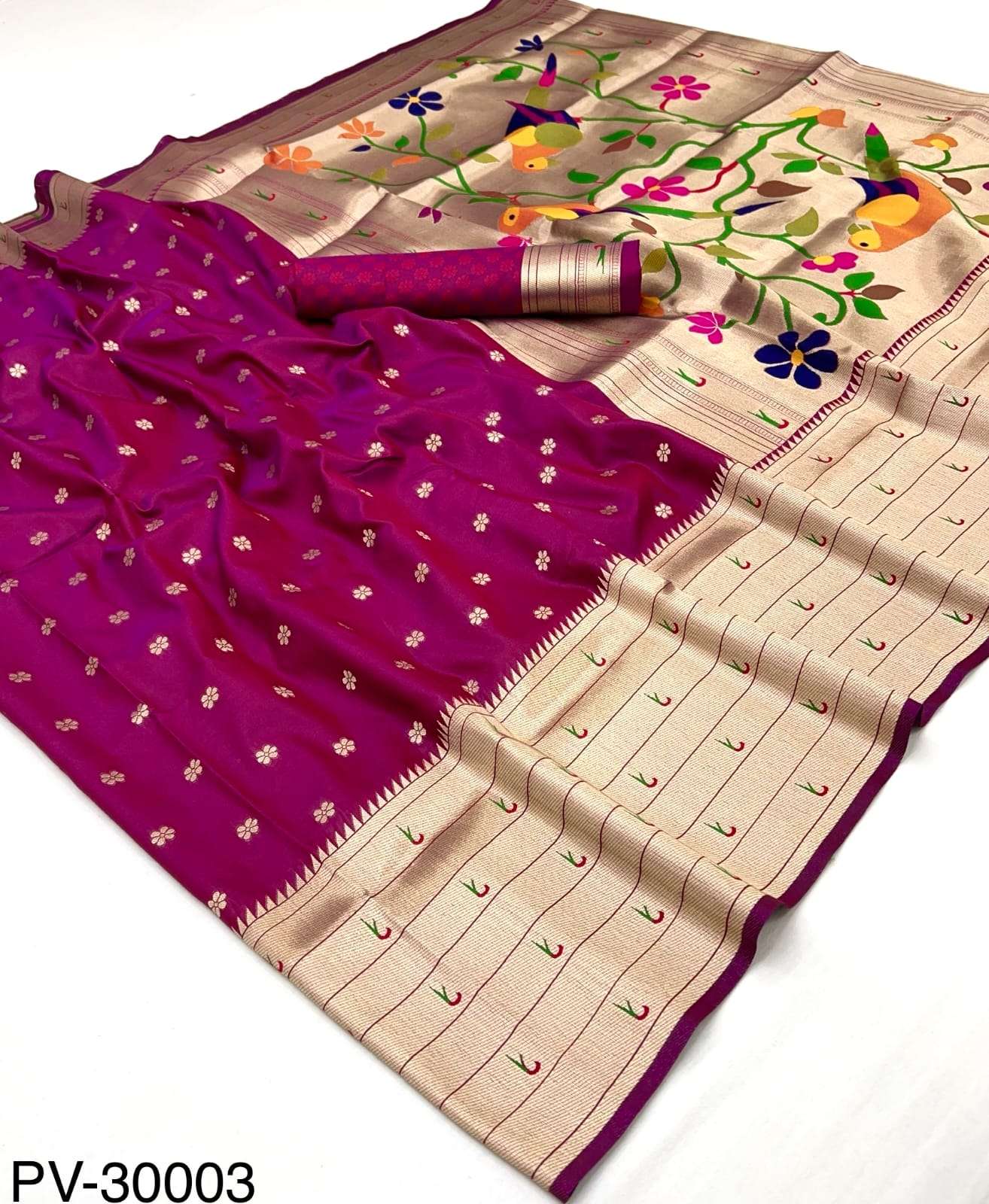 Rajpath fabrics Pavitra Paithani Pure Paithani Silk fancy fa...