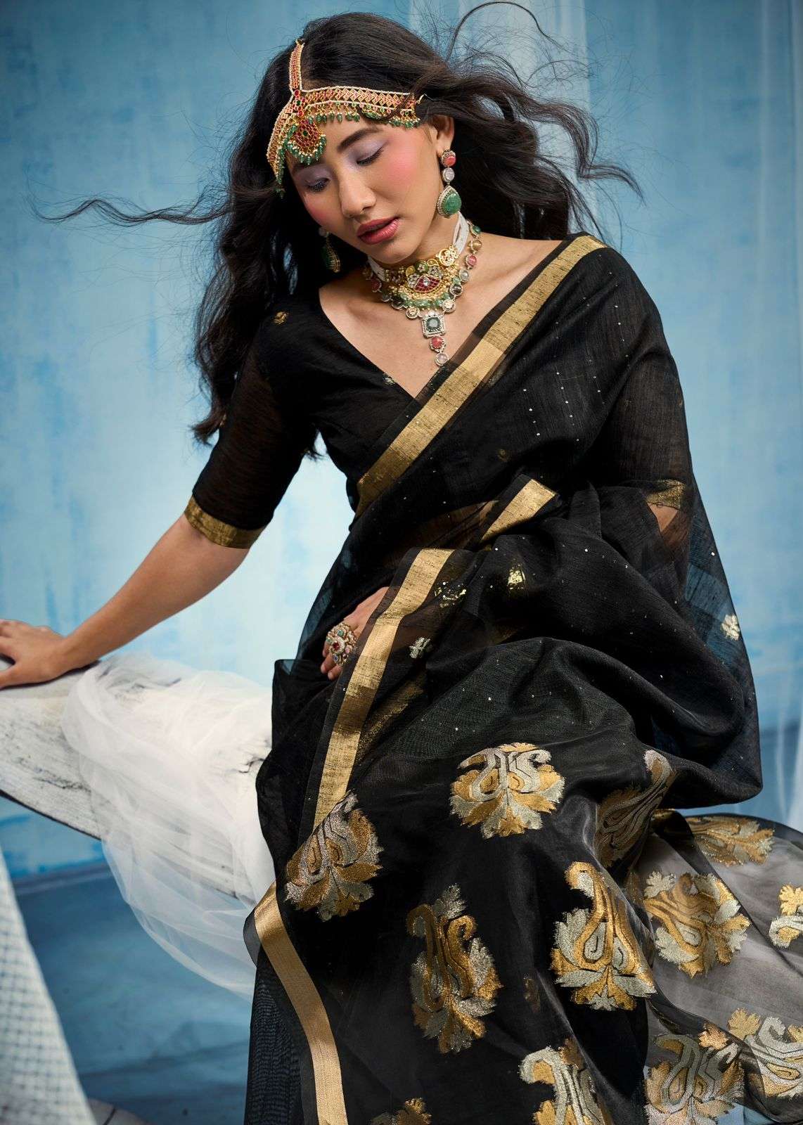 RAJTEX FABRIC SEERAT SOFT AND PURE MUNGA SILK FABRIC HANDLOO...