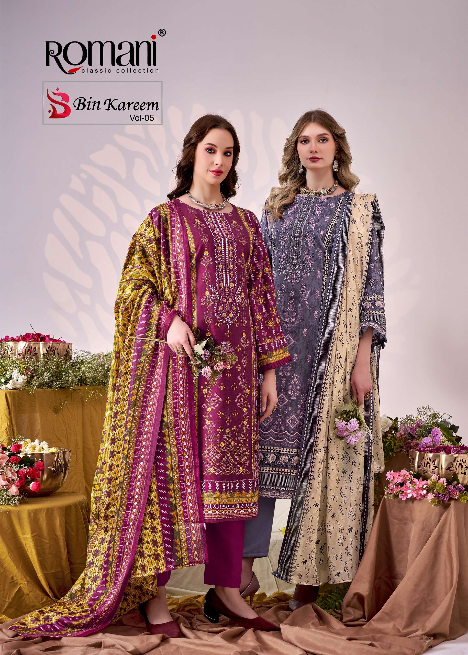 ROMANI BIN KAREEM VOL 5 FESTIVAL COLLECTION SOFT COTTON PRIN...