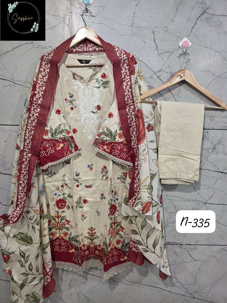 SAPPHIRE AGHA NOORAIN VOL 335 LUXURY FESTIVE READYMADE COLLE...