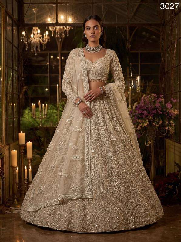 Seraphina Ivory Pearl & Sequin Embroidered Heavy and hard wh...