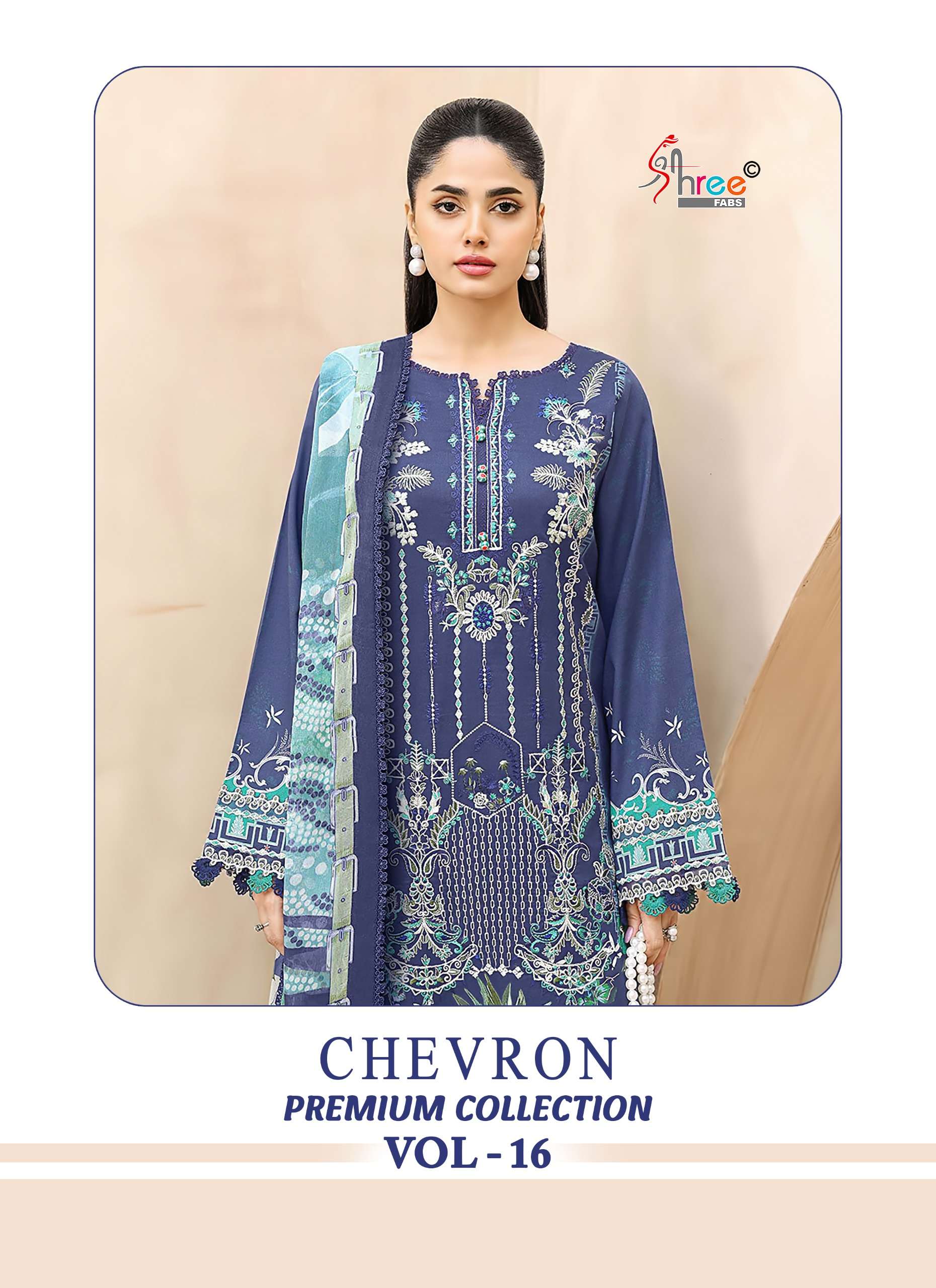 SHREE FABS CHEVRON PREMIUM COLLECTION VOL 16 COTTON WITH SEL...