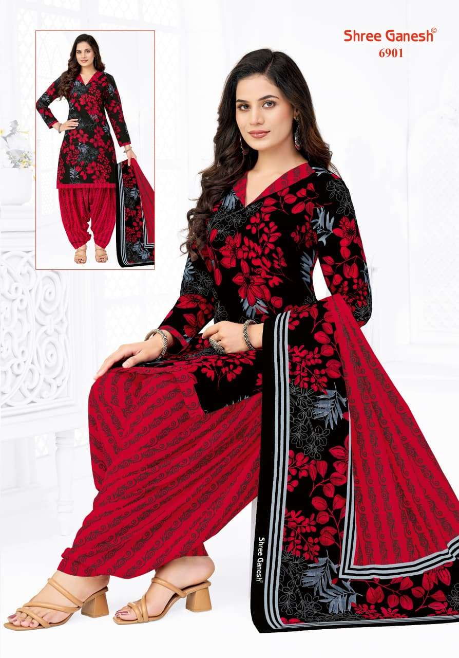 SHREE GANESH PANCHI VOL 19 PURE COTTON PRINTED PATIYALA SUIT...