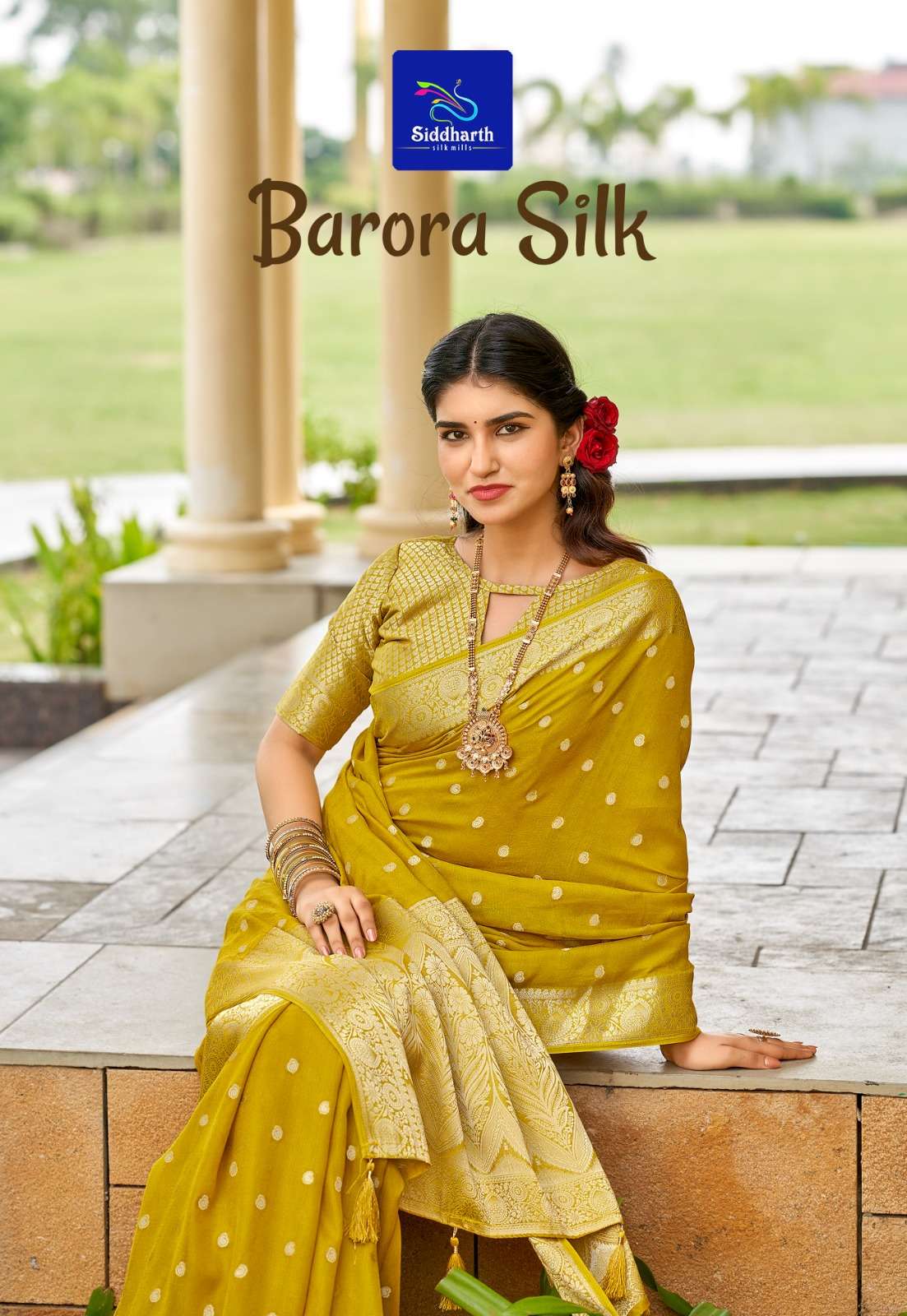 SIDDHANTH BARORA SILK SOFT VISCOSE BANARAHI SILK FANCY FABRI...