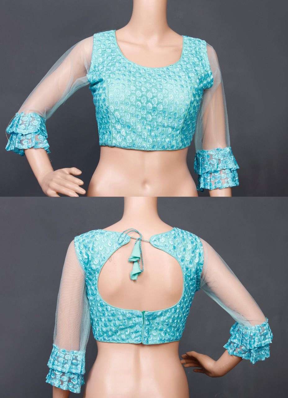 soft and pure Nylon fabric readymade blouse reseller in sura...