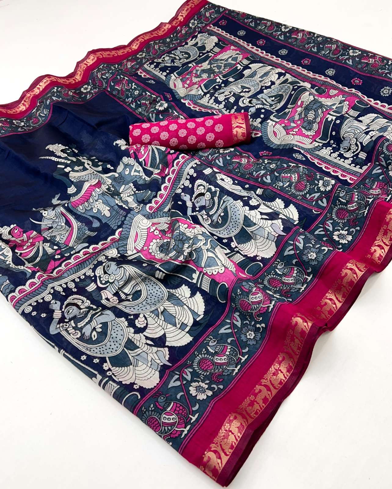 SOFT AND PURE PV COTTON COMFORTABLE AND REGAL SAREE WHOLESAL...
