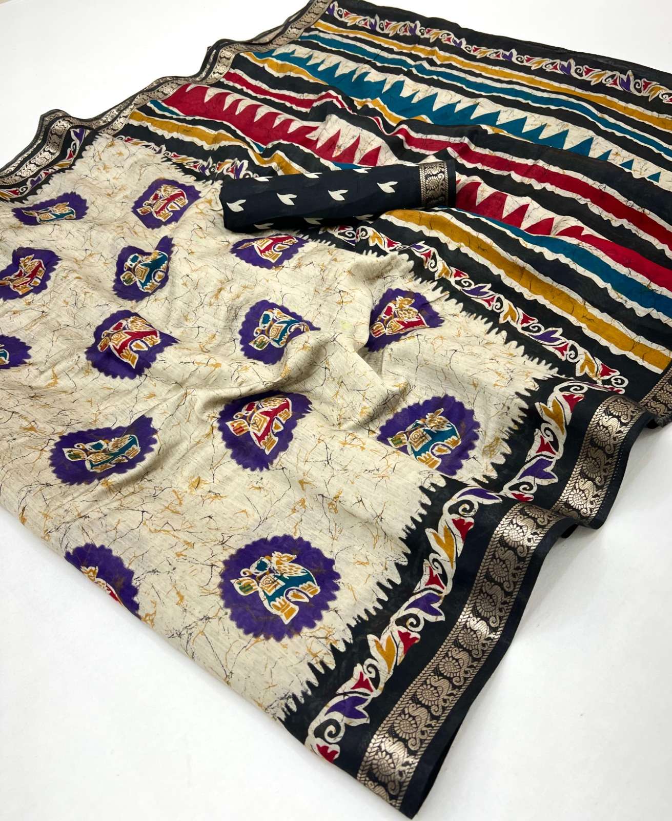 soft and PV Cotton fancy and comfortable fabric saree regula...