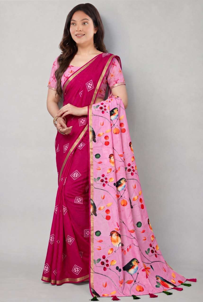 SOFT MULMUL COTTON FANCY AND COMFORTABLE REGULAR WEAR SAREE ...