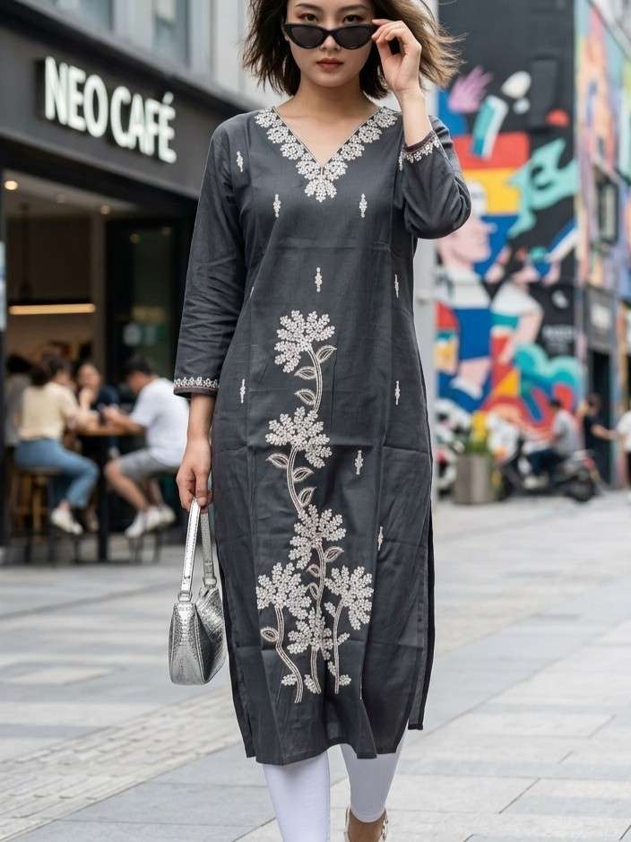 STYLE 1060 HEAVY SILK DESIGNER KURTI FOR DAILY WEAR WHOLESAL...