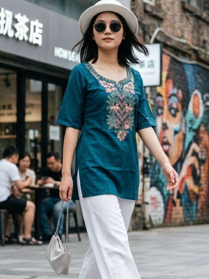 STYLE 1269 SUMMER SHORT TOP KURTI COLLECTION DAILY WEAR SUPP...