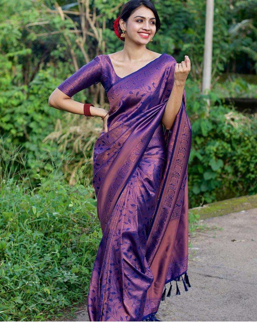  SUPER AND CLASSIC SOFT AND LICHI SILK FANCY FABRIC SAREE WH...