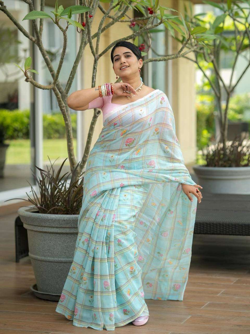 SUPER EXCLUSIVE AND BEAUTIFUL LINEN SOFT AND PURE SAREE WHOL...
