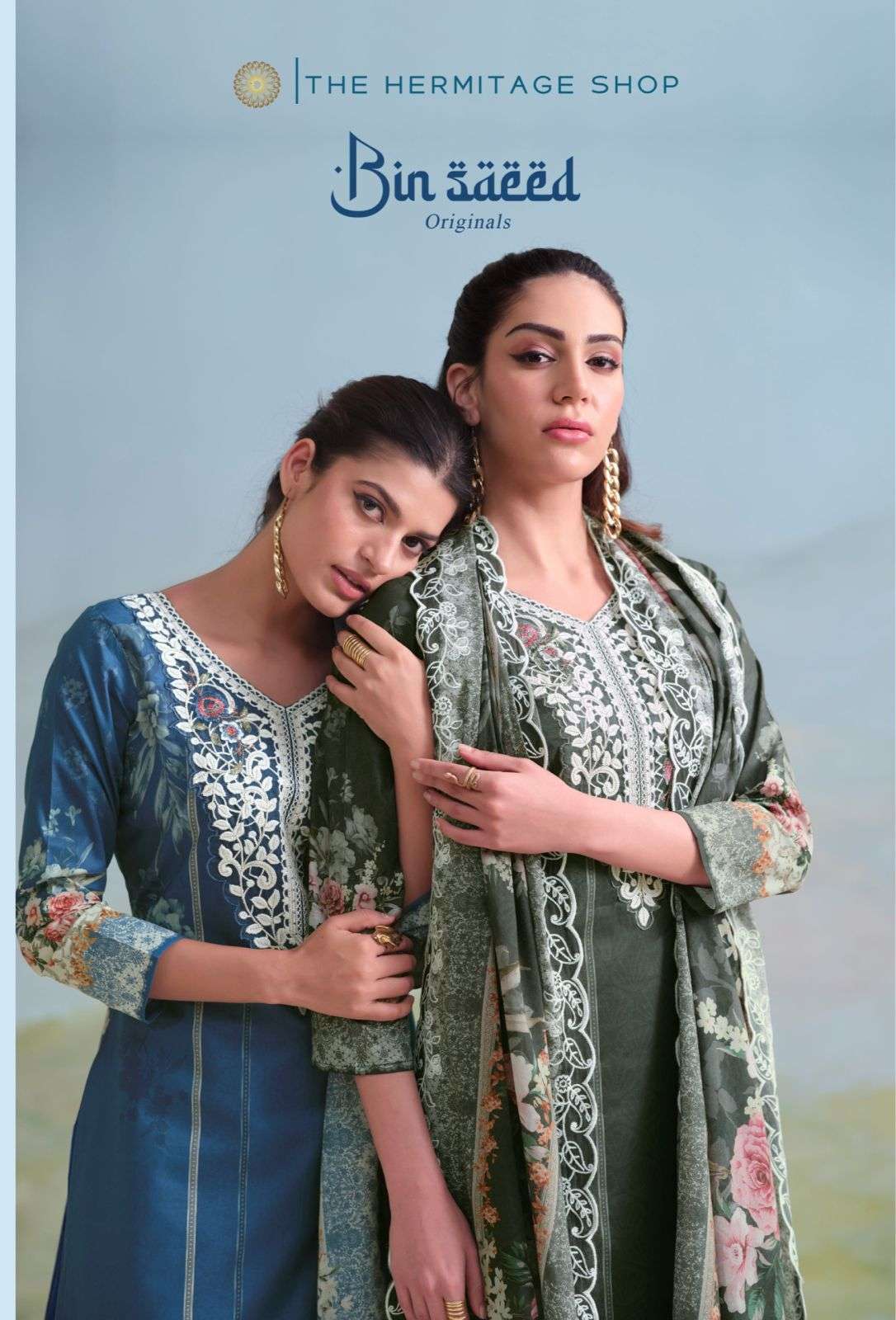 THE HERMITAGE SHOP BINSAEED ORIGINALS QUALITY GIZA LAWN WORK...
