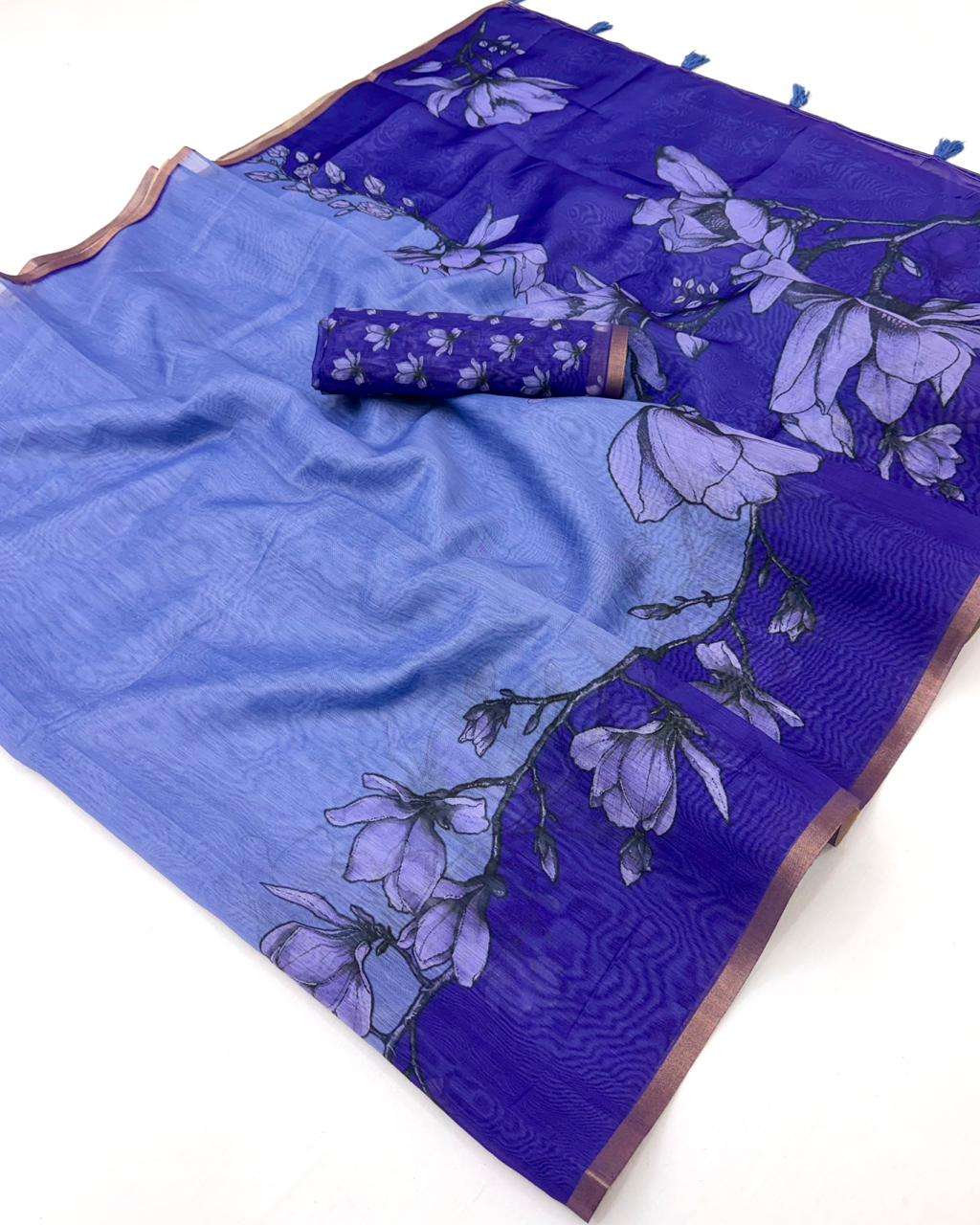 Trending Kazari Series Chanderi soft Chanderi Linen fabric w...