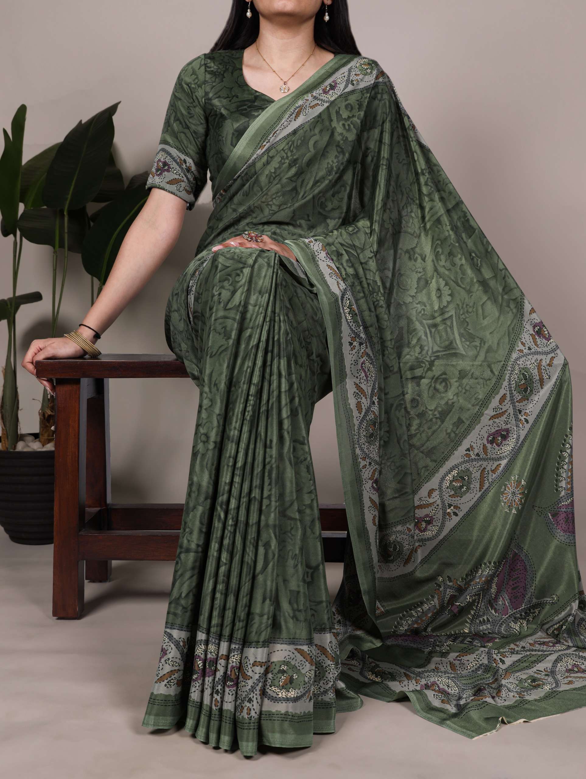  Trisyaa Crepe fabric that feels like a dream prints that ma...